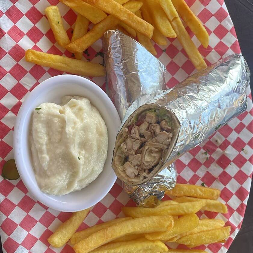 Shawarma Pollo Papa Francesa