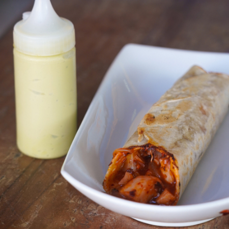 burrita de pulpo al ajillo