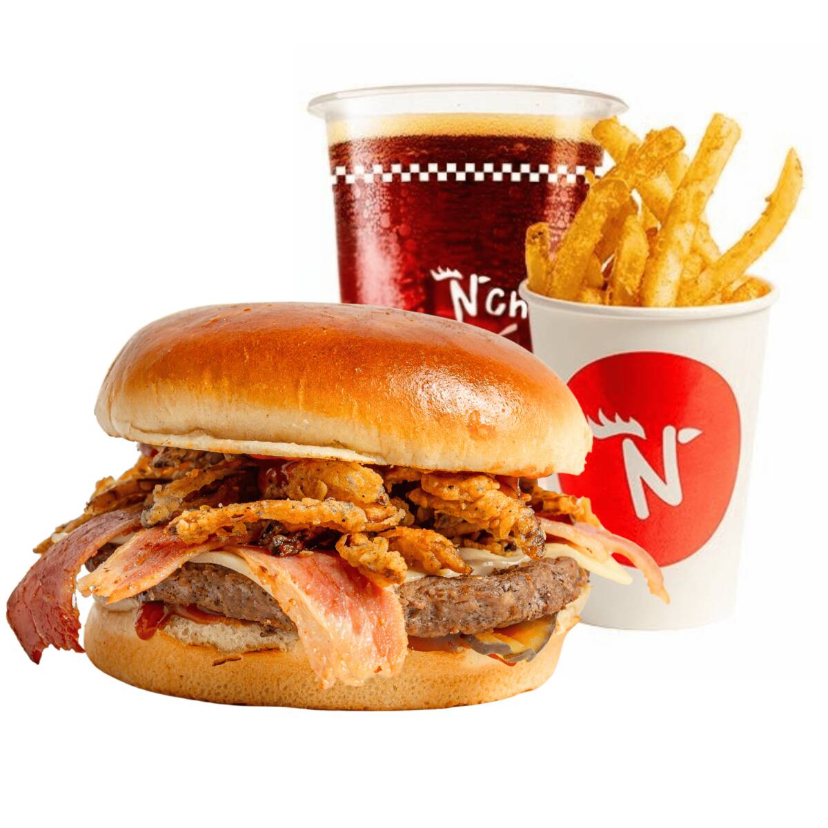 COMBO SMOKEHOUSE BBQ BACON BURGER