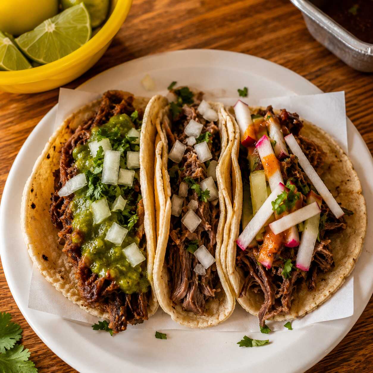 Taco de Barbacoa de Res (maciza)