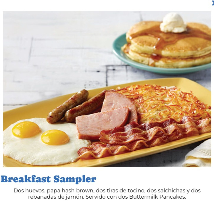 Breakfast Sampler (Incluye Pancakes)