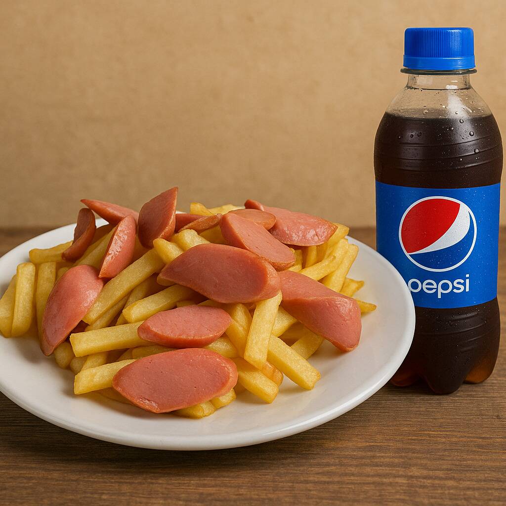 Salchipapa Clásica + Pepsi Personal