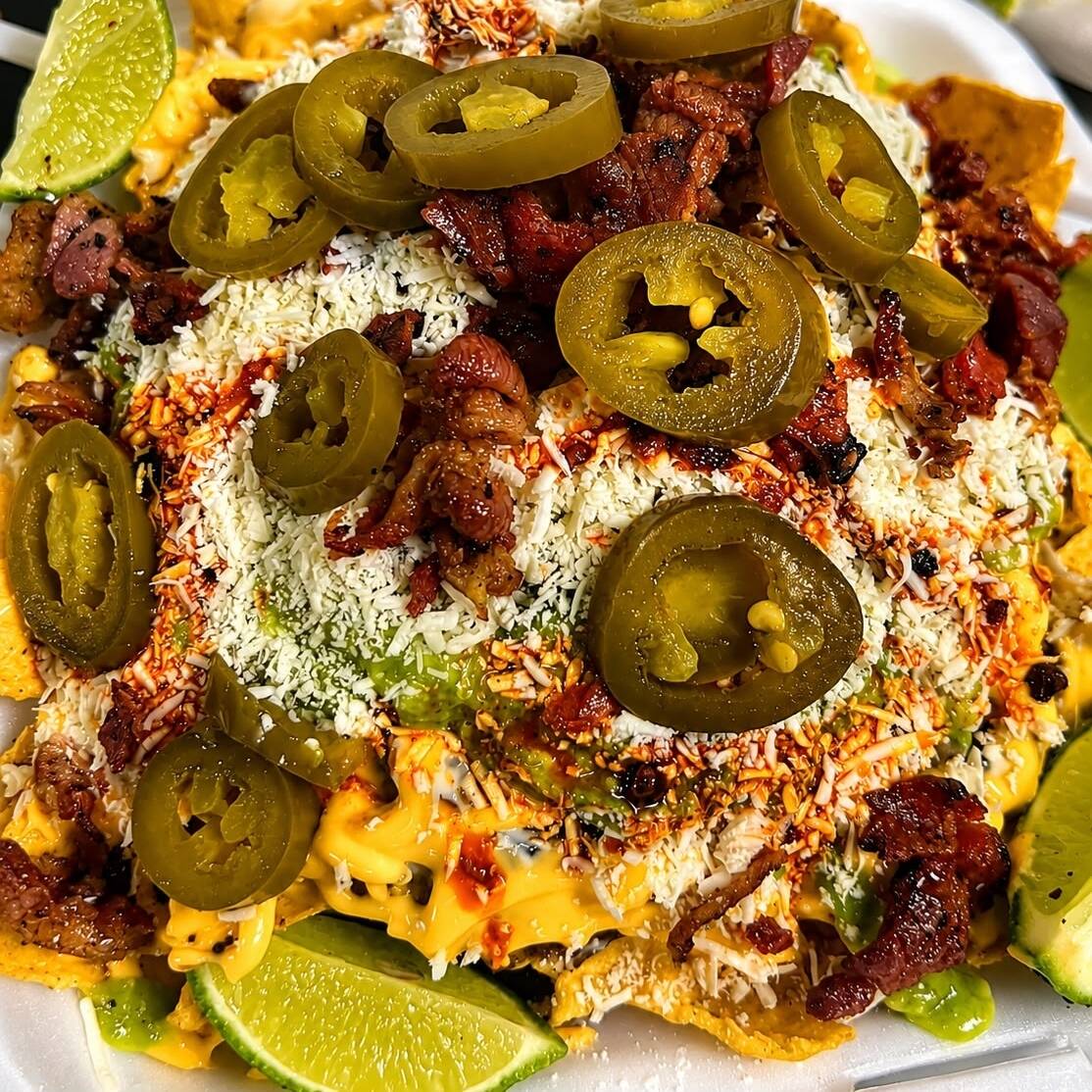 Nachos con Carne Asada Chicos