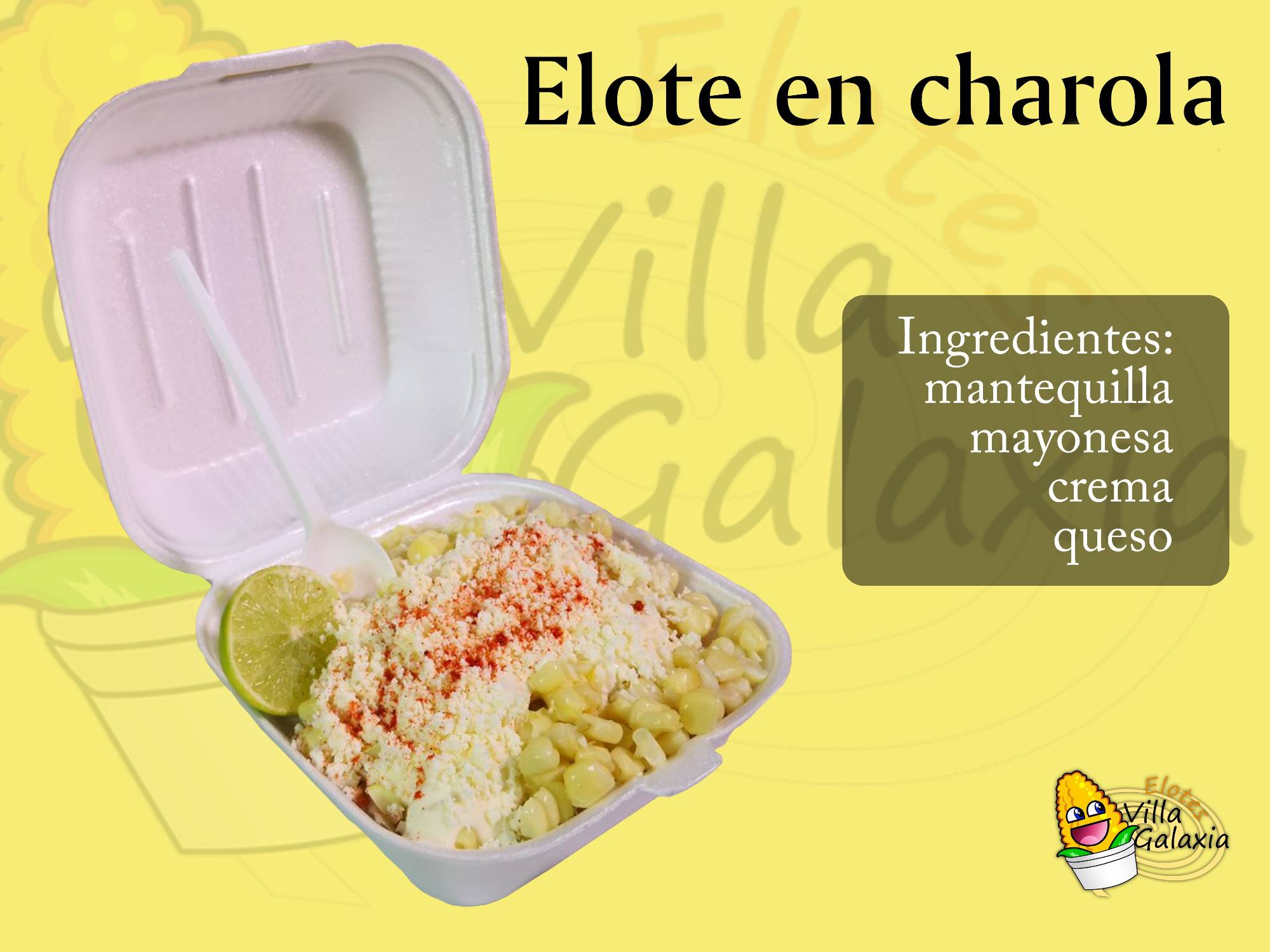Elote en Charola