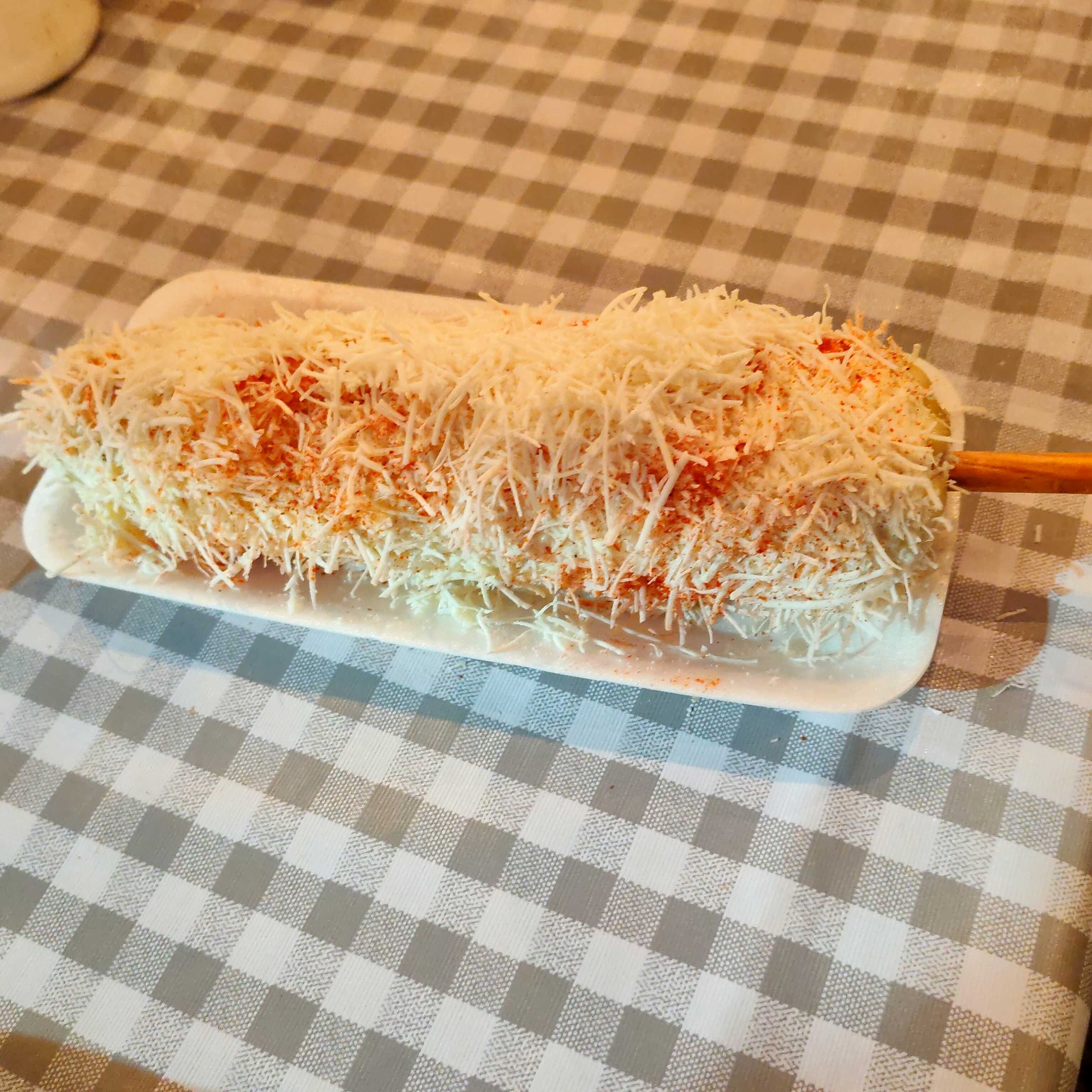 Elote en palo blanco