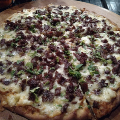 PIZZA CON CARNE DE ARRACHERA