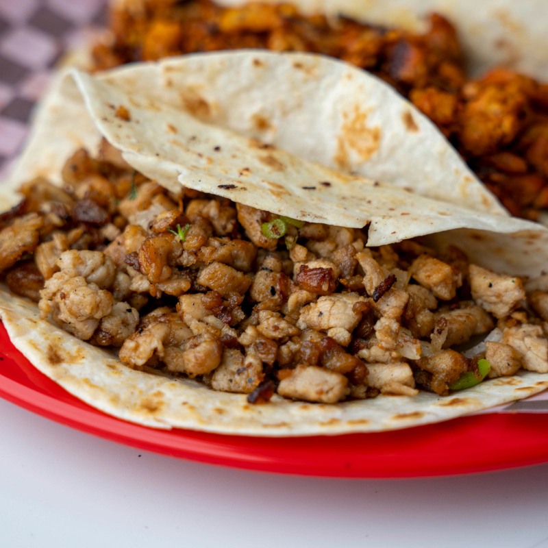 Taco de Chuleta Harina