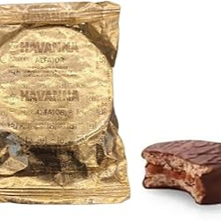 Alfajor Havanna de Chocolate y Dulce de Leche