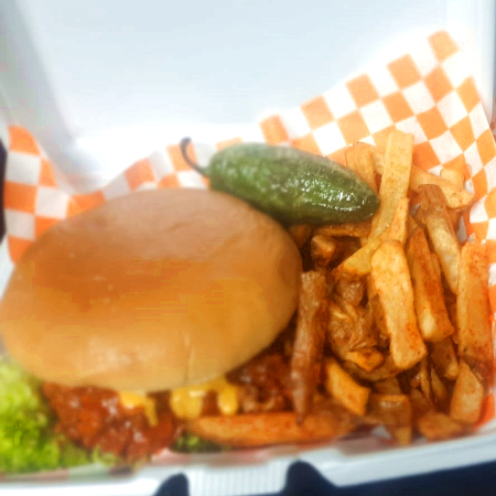 Hamburguesa de Pechuga de Pollo (combo)