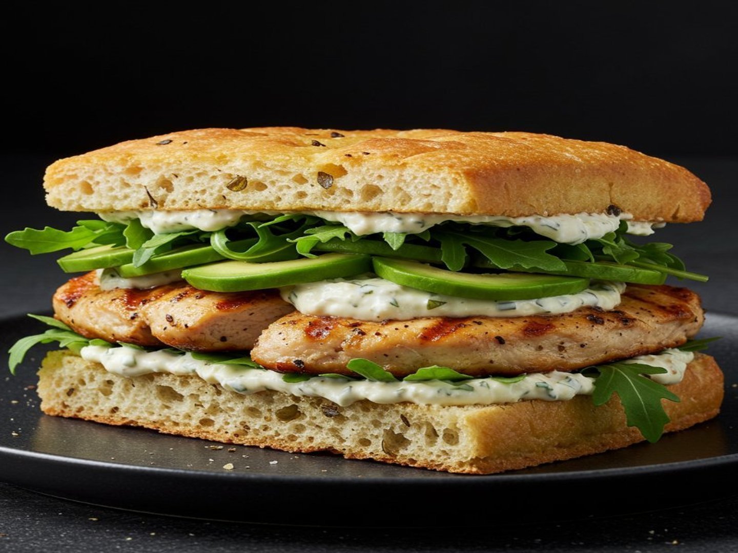 Focaccia Pollo Y Palta