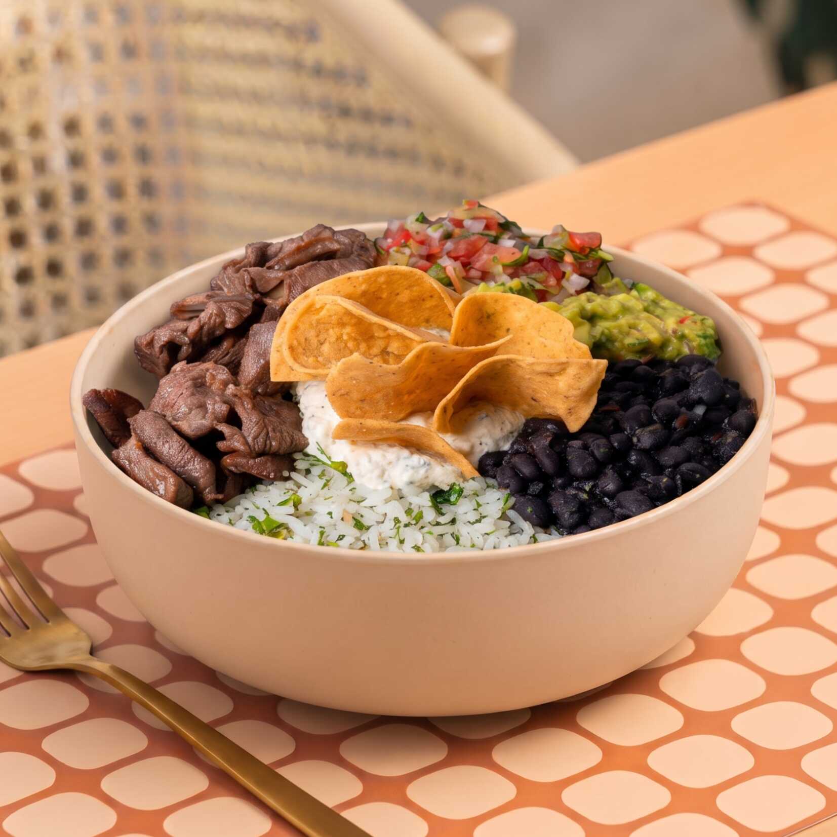 Menú Mexicano Carne Bowl