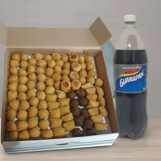 Salgados com recheio de verdade, fritos na hora no óleo de algodão — sequinhos, crocantes e cheios de sabor. Aqui o preparo é rápido, a entrega é pontual e a qualidade chega quentinha na sua porta. Peça agora e descubra o que é morder um salgado feito com capricho de verdade!