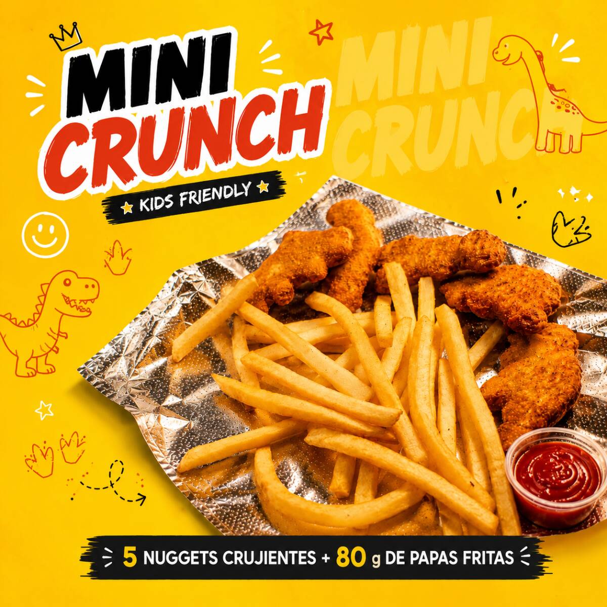 🍟 Mini Crunch 🦖
