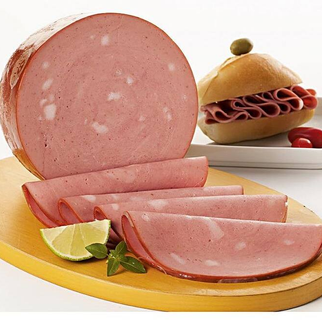 Porção de 100g de mortadela defumada seara.