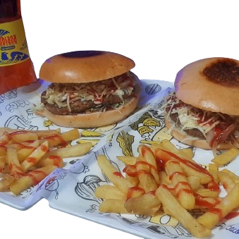 Combo pareja en hamburguesas.