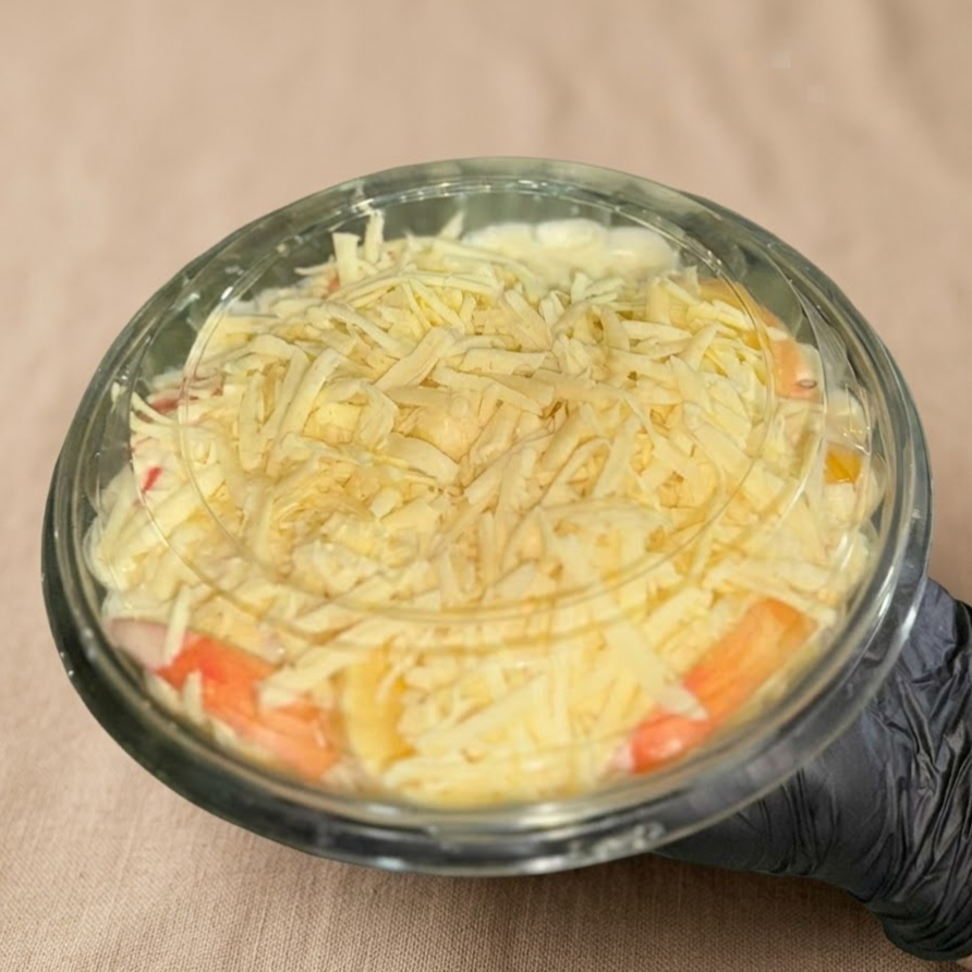 Ensalada de frutas con queso