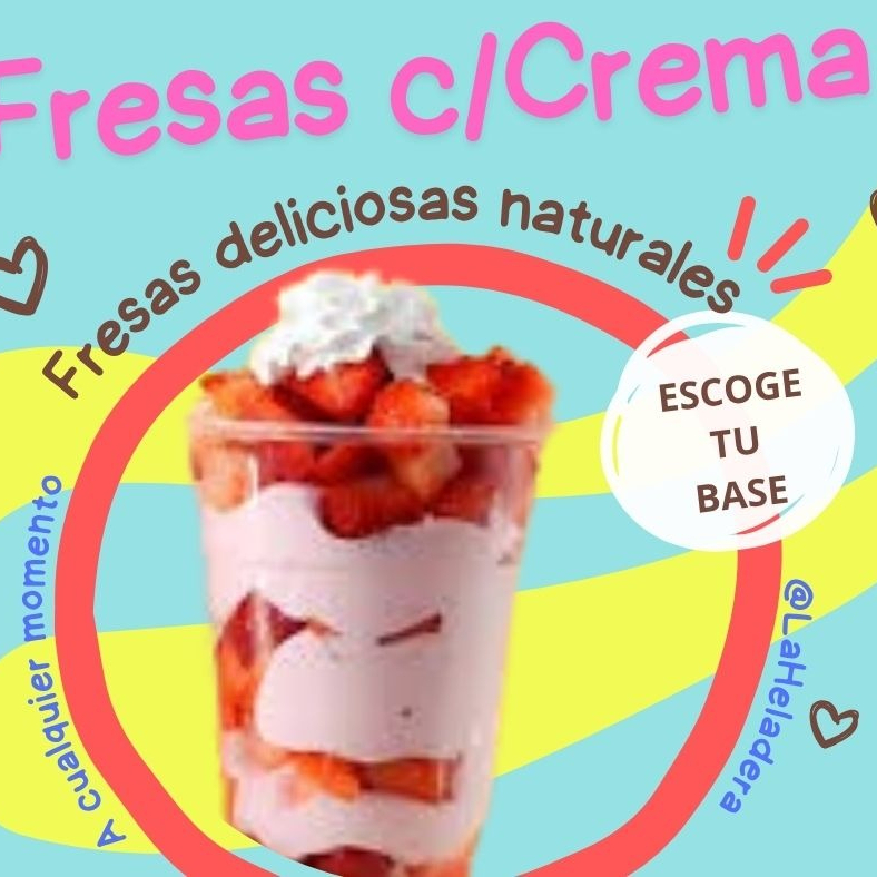 Fresas con Crema