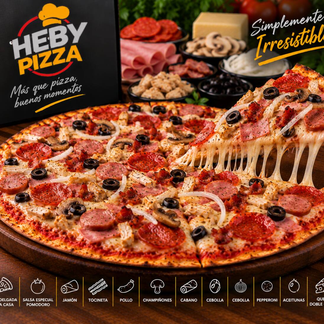 Pizza Combinada Grande 40cm