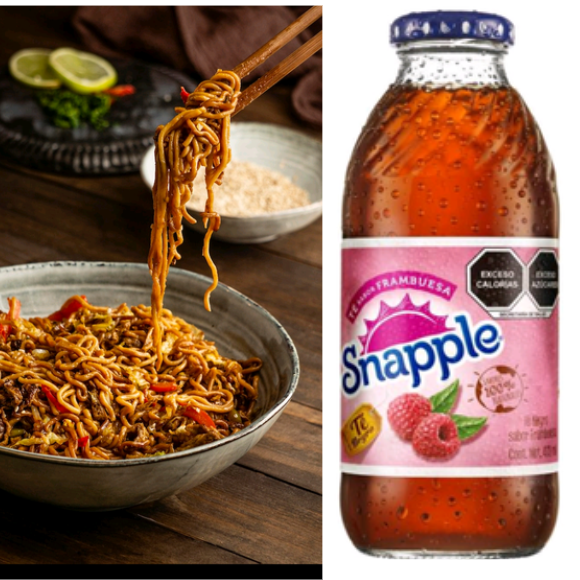 Ramen Fríto + Te de Frambuesa