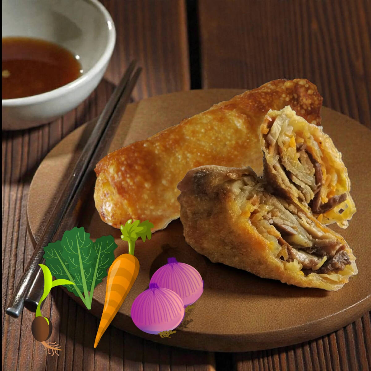 Rollo Tradicional de Vegetales