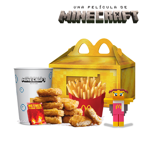 McCombo Mediano 10 Chicken McNuggets + 1 Juguete Minecraft