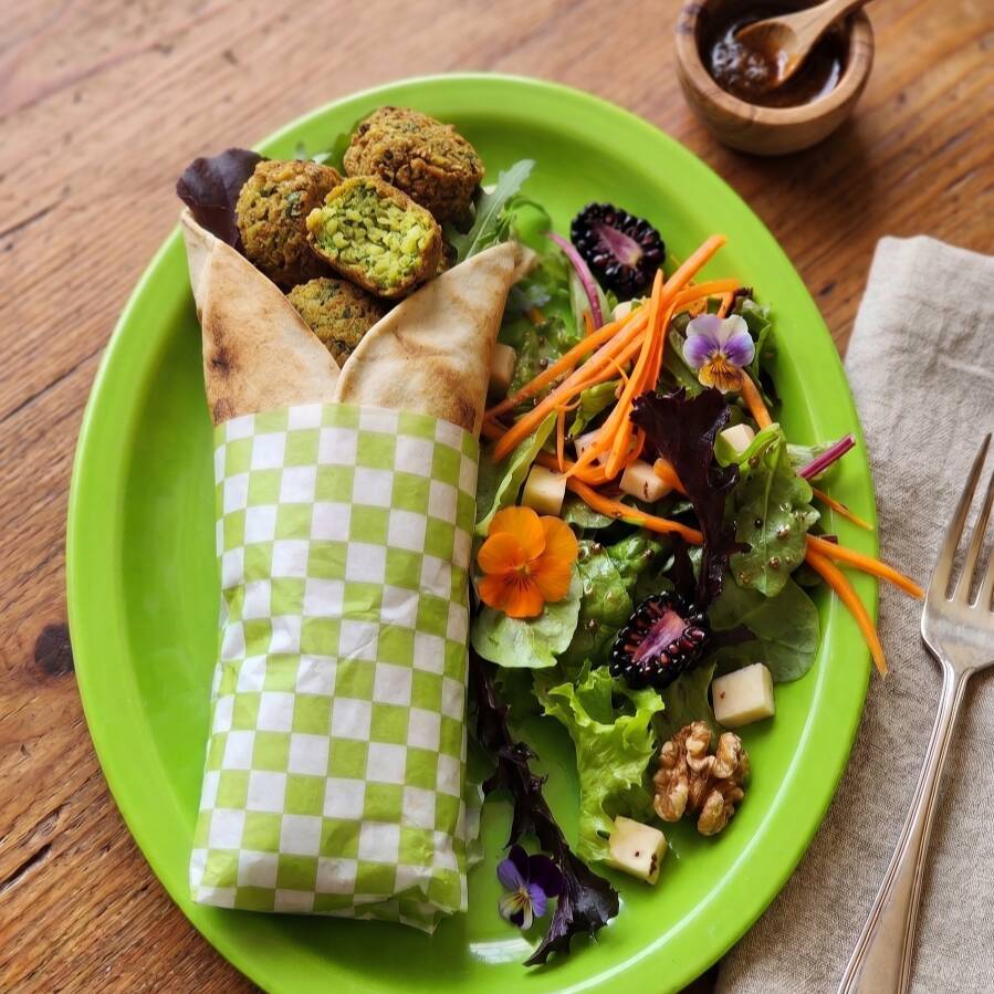 Wrap de Falafel Vegano