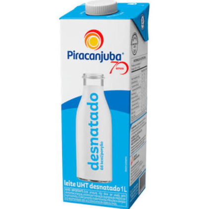 leite desnatado piracanjuba 1l