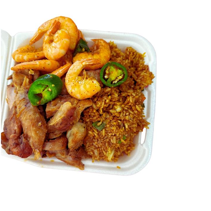Plato grande 1 Guisado y Camarón