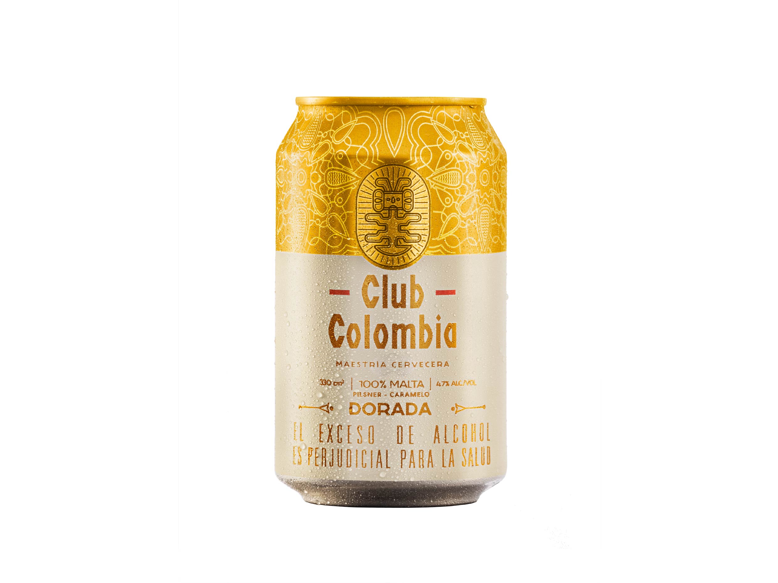 Cerveza club colombia rubia en lata