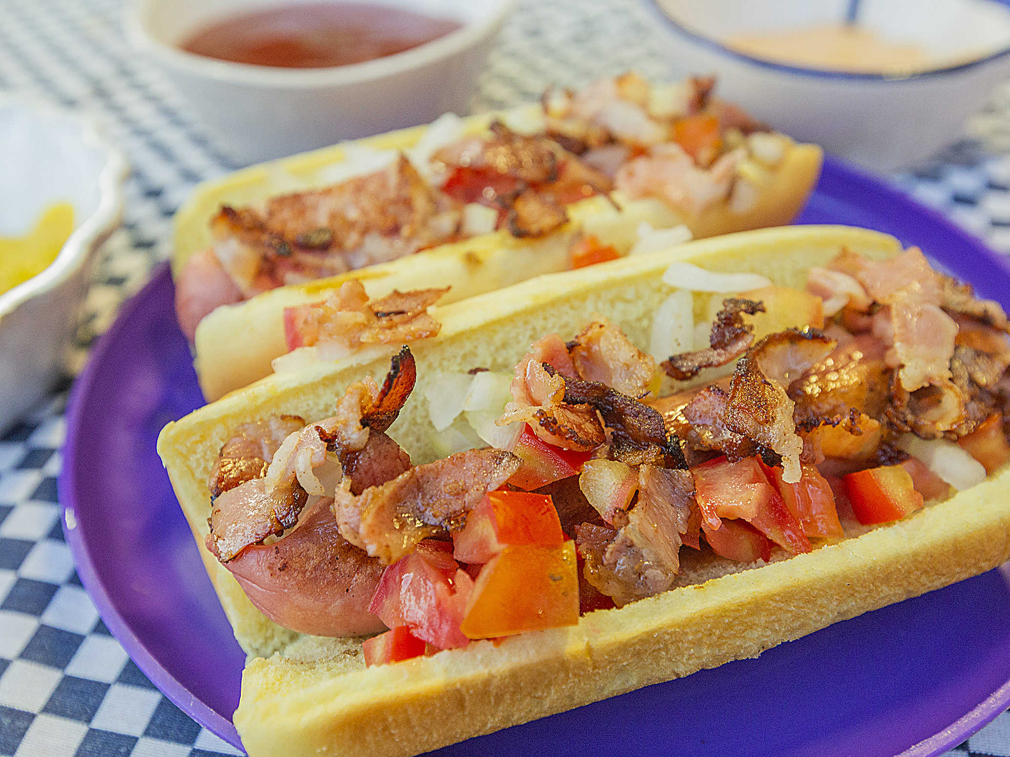 Hot Dog con Tocino