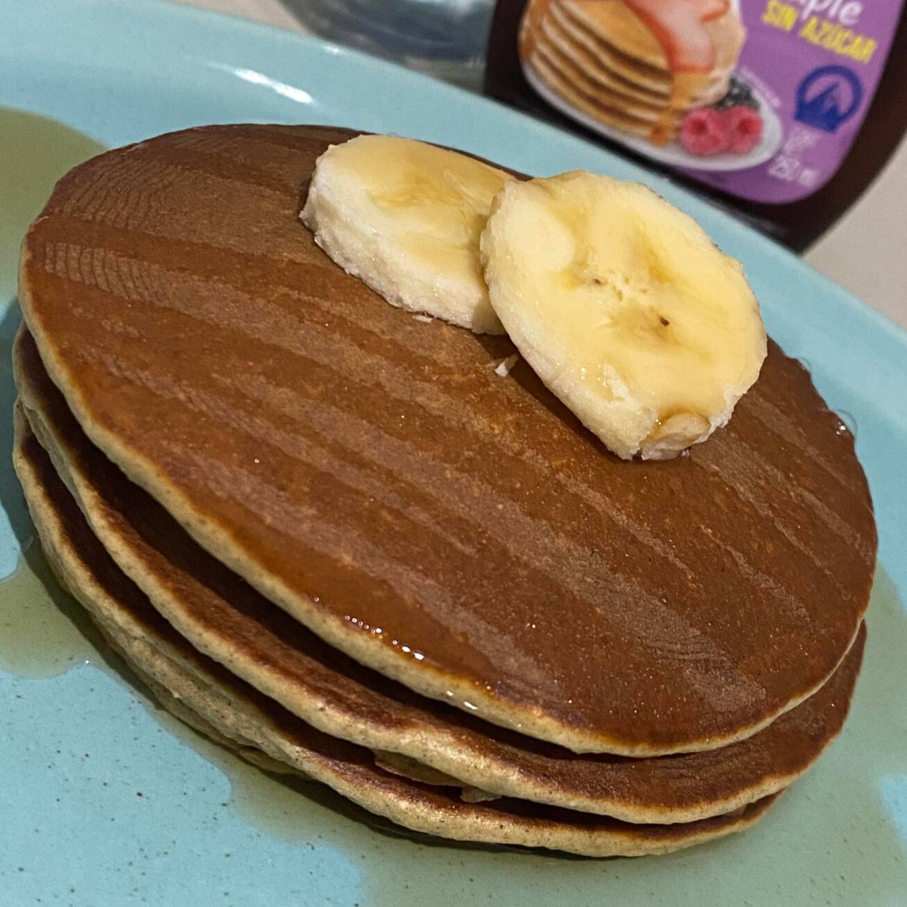 HOTCAKES PLATANO CON PHILADELPHIA (3 PIEZAS)