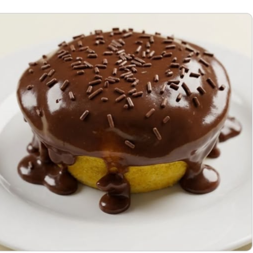 mini bolo vulcao de cenoura com chocolate, uma delicia