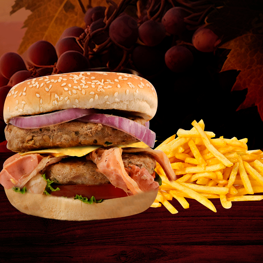 Hamburguesa Doble Carne C