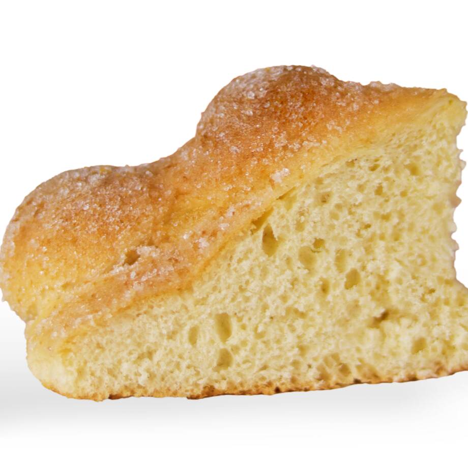 Rebanada de Pan de Muerto Tradicional