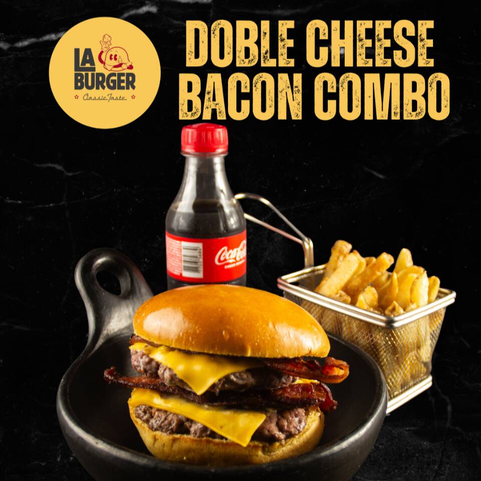 Combo Favorito Doble Cheese Bacon Burger