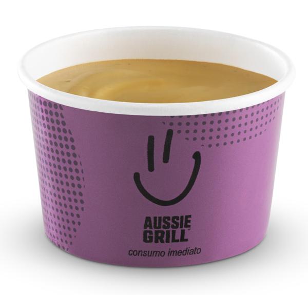 Molho a base de azeite, mel e limão siciliano.