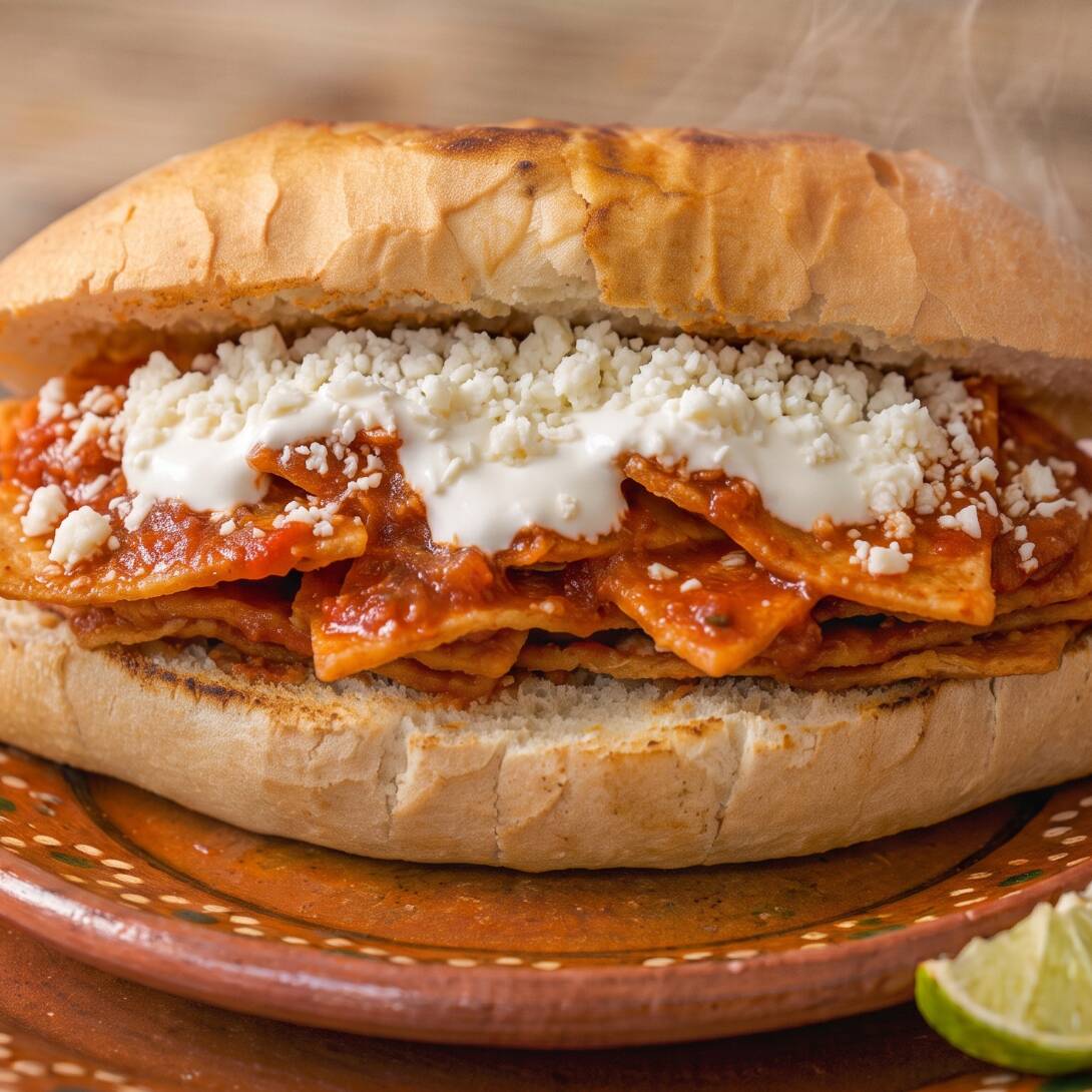 Lonche de Chilaquiles