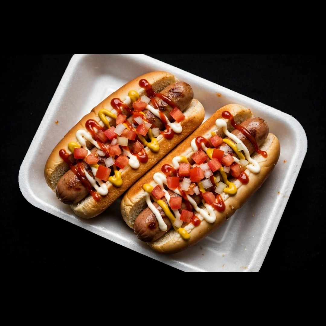 2 hot dogs sencillos