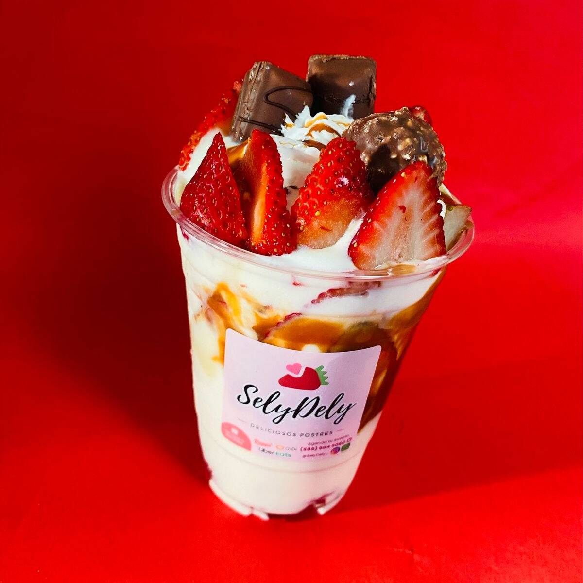 Fresas con Crema Grandes 470 ML