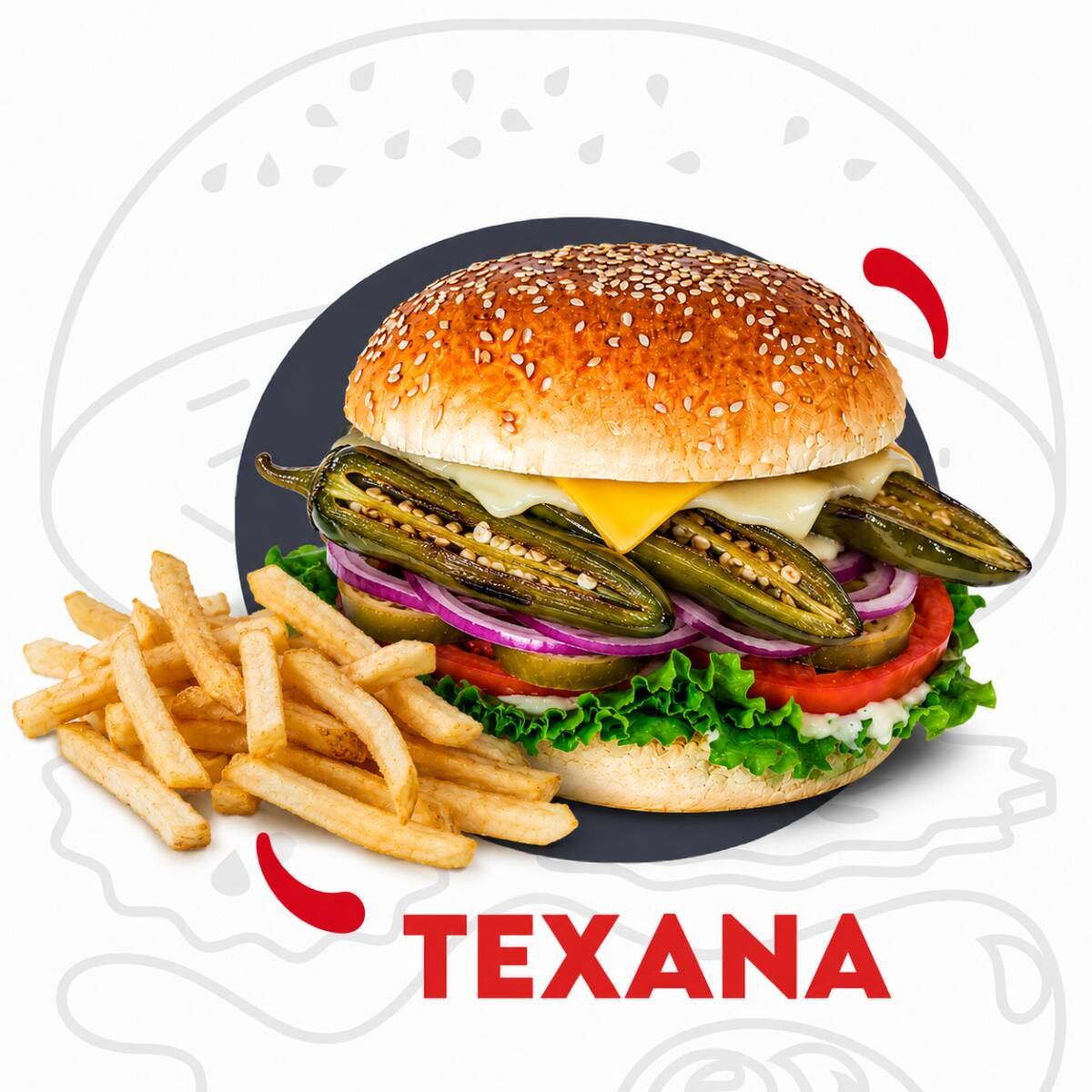 Hamburguesa Gourmet Texana