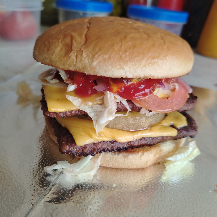 Hamburguesa Hawaiana Doble