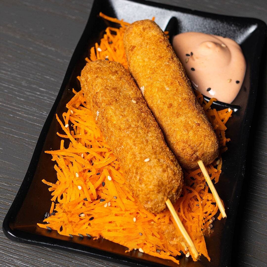 Brochetas Empanizadas (Pollo)