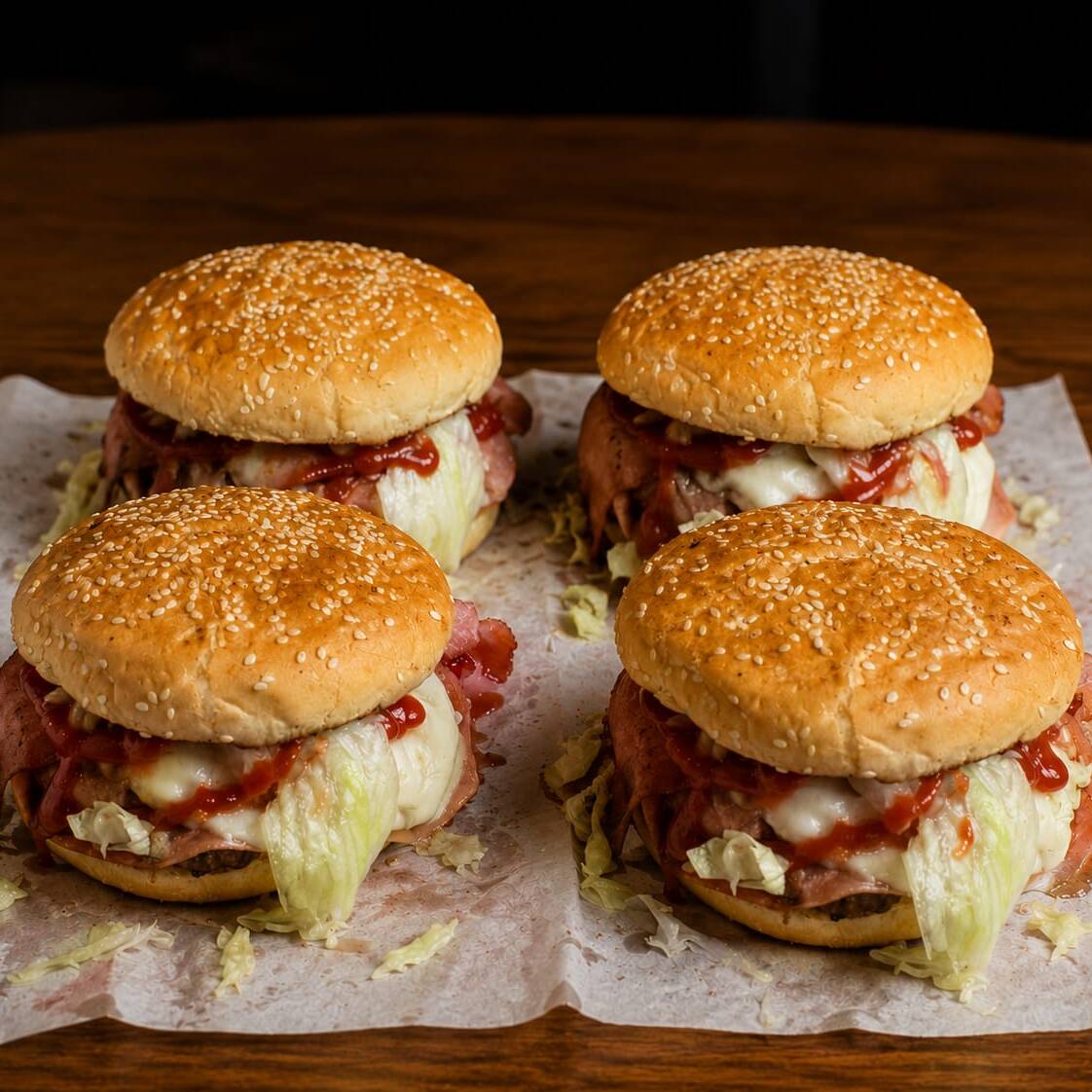 4 Hamburguesas Tradicionales