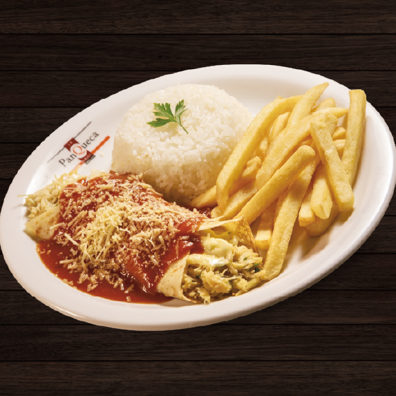 Arroz e Fritas + 1 Coca-Cola 200ml