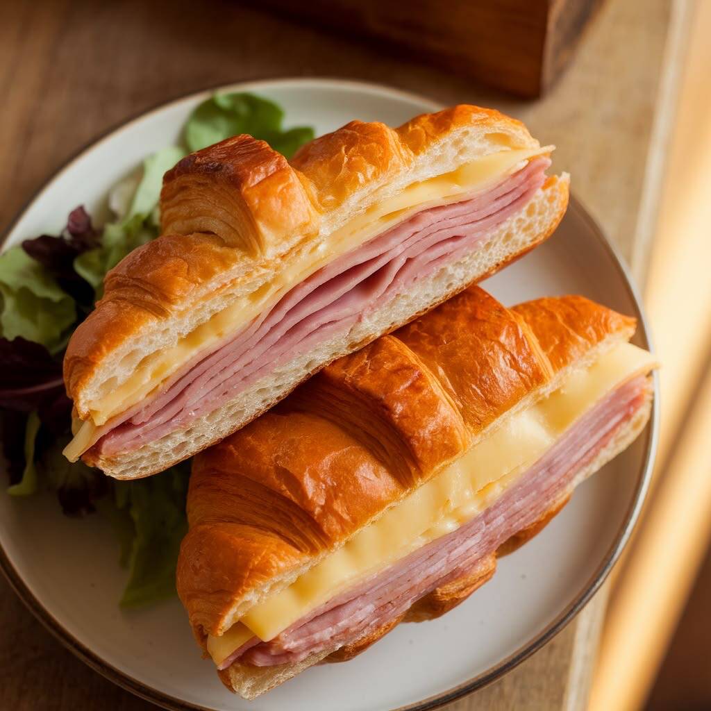 Cuernito jamón y queso