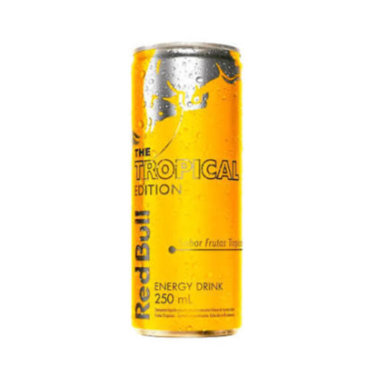Red Bull Tropical Edition 250ml
Energético sabor frutas tropicais, refrescante e perfeito para consumir bem gelado ou usar na combinação do seu drink favorito.