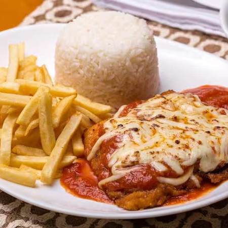 Arroz feijao carioca e batata frita