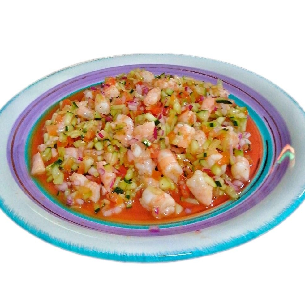 Ceviche de Camarón Cocido 1/2 L