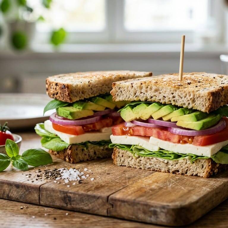 sandwich de queso blanco