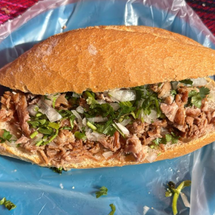 Torta de Carnitas